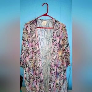 NWOT Grace and Emma Kimono style top/swim cover.